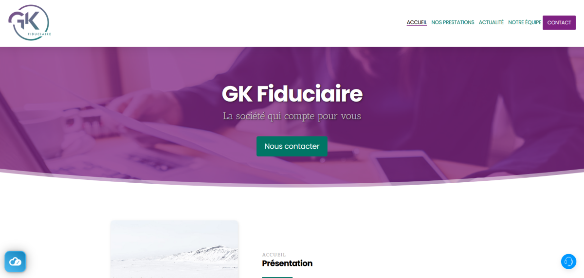 Nouveau site web